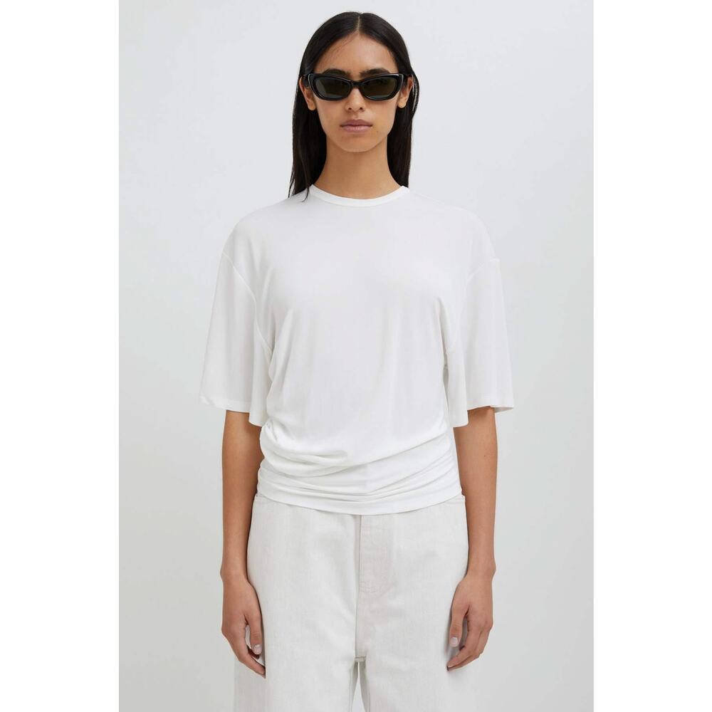 Christopher Esber Dry Jersey Side Cowl Waist Tee